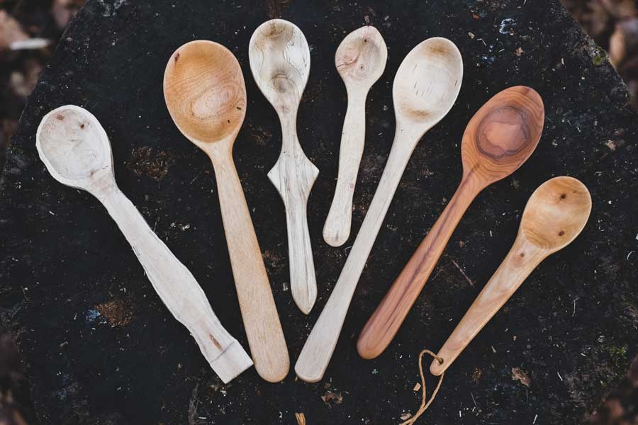 hand carved spoons